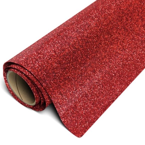 20" x 5 Feet Glitter Red Siser Easyweed HTV Heat Transfer Iron-On Vinyl - Picture 1 of 6